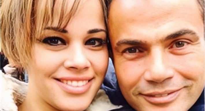 عمرو دياب وابنته نور