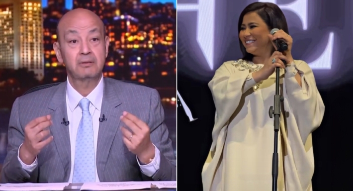 عمرو أديب وشيرين عبد الواعب