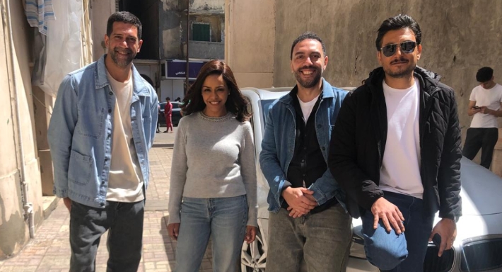 السيناريست ناصر عبد الحميد وأسماء أبو اليزيد وأحمد صفوت وأحمد مجدي