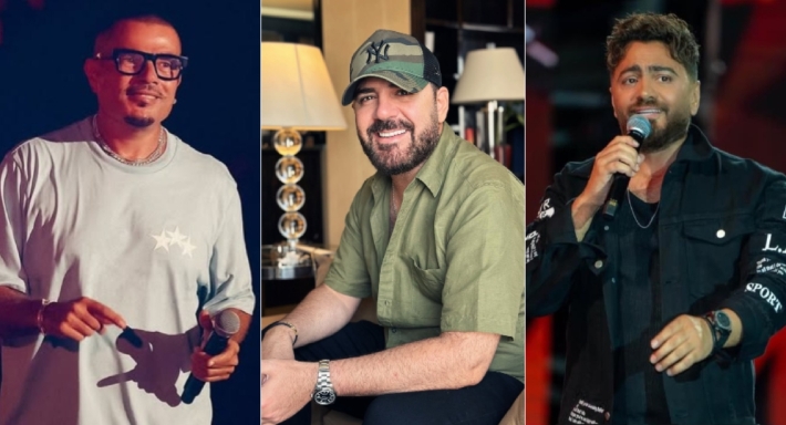 وائل جسار وتامر حسني وعمرو دياب