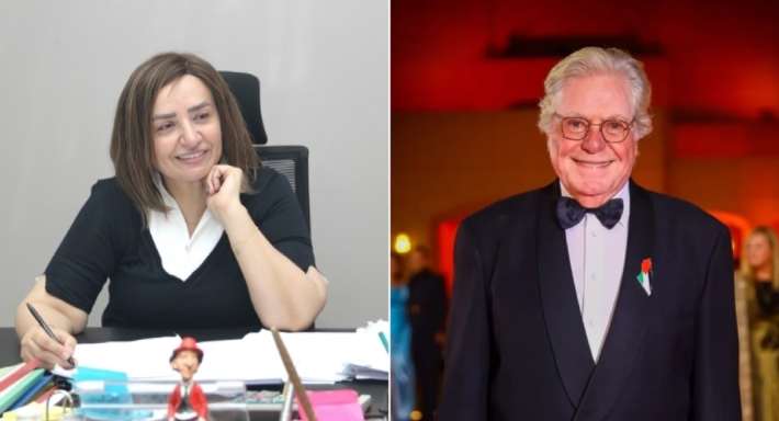 حسين فهمي وإيمان يونس