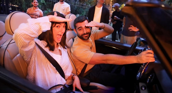 عمرو جمال وتارا عماد في كواليس &quot;ما تراه ليس كما يبدو&quot;