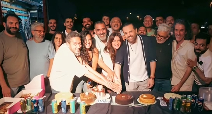 محمد محمود عبد العزيز وغادة عادل وفريق مسلسل وتر حساس 2