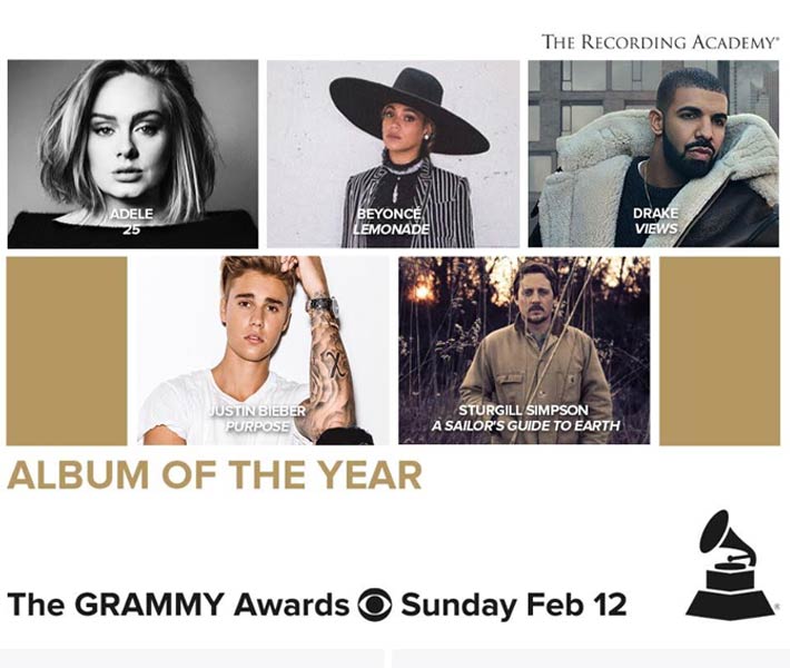 ترشيحات جوائز Grammy