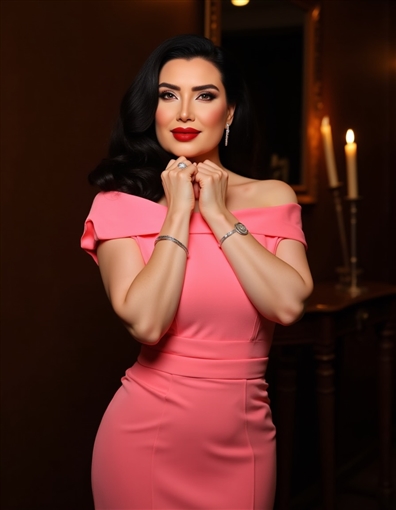 عبير صبري تخطف الأنظار بإطلالة وردية في أحدث جلسة تصوير