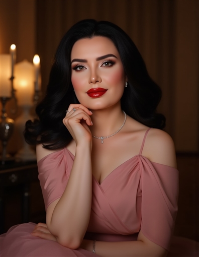 عبير صبري تخطف الأنظار بإطلالة وردية في أحدث جلسة تصوير