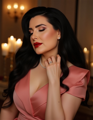 عبير صبري تخطف الأنظار بإطلالة وردية في أحدث جلسة تصوير