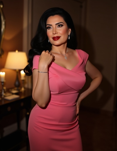 عبير صبري تخطف الأنظار بإطلالة وردية في أحدث جلسة تصوير