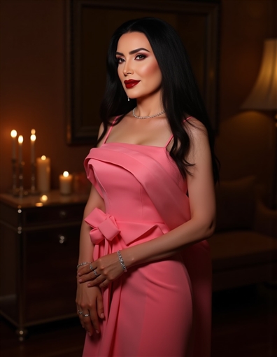 عبير صبري تخطف الأنظار بإطلالة وردية في أحدث جلسة تصوير