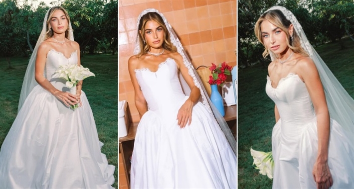 هاجر السراج بفستان الزفاف