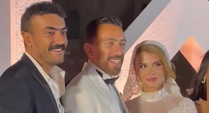 أحمد العوضي في حفل زفاف المخرج محمد عبد السلام 