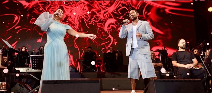 أحمد سعد وأصالة يشعلان أجواء الاحتفال باليوم الوطني السعودي في مراسي