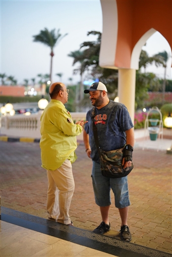 وصول النجوم نيرمين الفقي ومحمد ممدوح وعبير صبري إلى الغردقة للمشاركة في النسخة الثالثة لمهرجان الغردقة لسينما الشباب