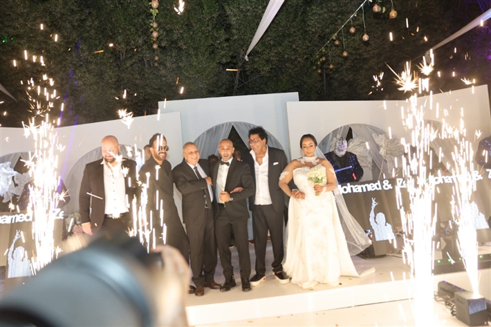 محمد منير يحتفل بحفل زفاف ابن شقيقته بحضور أحمد الشامي وأحمد عصام