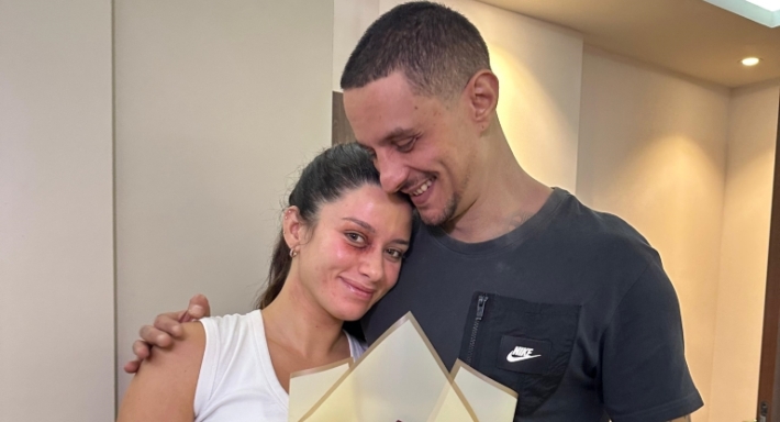 سينتيا خليفة وأحمد الفيشاوي في كواليس سفاح التجمع