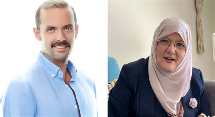 شمس البارودي وعمر حسن بوسف