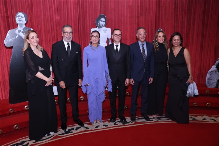 يسرا ومحمود حميدة ورامي إمام ومدحت العدل وخالد النبوي ونجوم الفن في عرض أم كلثوم 