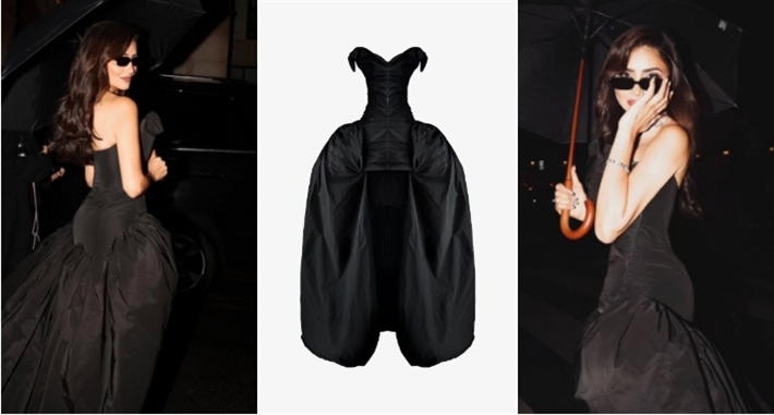 مي عمر وفستانها