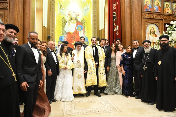 النجوم في حفل زفاف ابن هاني رمزي ... يسرا وريهام حجاج وليلى علوي ولبلبة