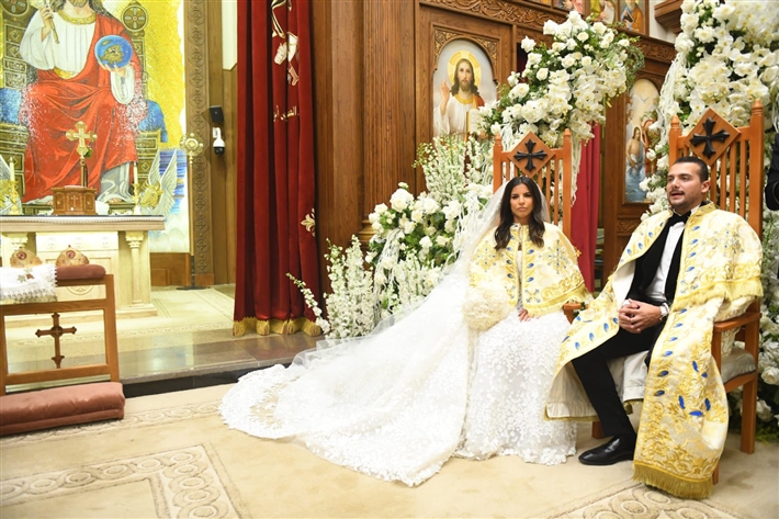 النجوم في حفل زفاف ابن هاني رمزي ... يسرا وريهام حجاج وليلى علوي ولبلبة