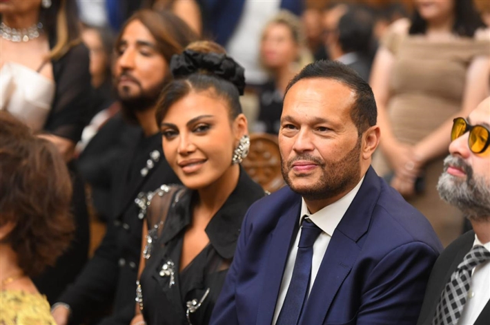 أحمد زاهر وماجد المصري ورامي إمام في حفل زفاف ابن هاني رمزي