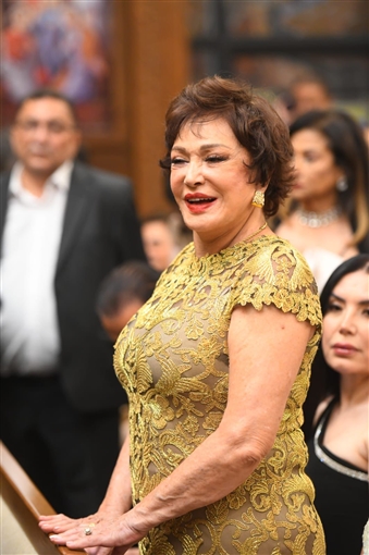 أحمد زاهر وماجد المصري ورامي إمام في حفل زفاف ابن هاني رمزي