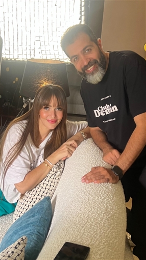 حسناء سيف الدين تحتفل بانتهاء تصوير 2 قهوة 