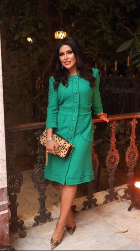  شرطة_الموضة: جومانا مراد بفستان من Dolce Gabbana وحقيبة من Valentino سعرهما 199 ألف جنيه