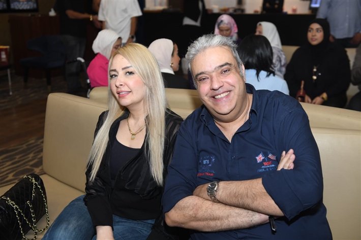 أمير كرارة وأحمد خالد صالح وجنات يساندون هنادي مهنا وأحمد صلاح حسني في عرض أوسكار عودة الماموث 