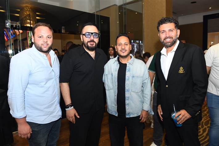 أمير كرارة وأحمد خالد صالح وجنات يساندون هنادي مهنا وأحمد صلاح حسني في عرض أوسكار عودة الماموث 