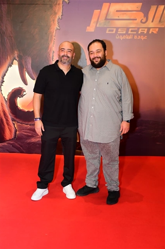 أمير كرارة وأحمد خالد صالح وجنات يساندون هنادي مهنا وأحمد صلاح حسني في عرض أوسكار عودة الماموث 