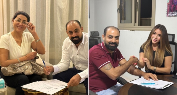 وفاء عامر وسارة سلامة تتعاقدان على مسلسل السرايا الصفرا