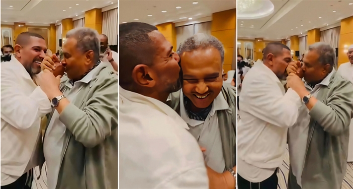 محبة واحترام متبادل بين فنان العرب محمد عبده والموسيقار هاني فرحات