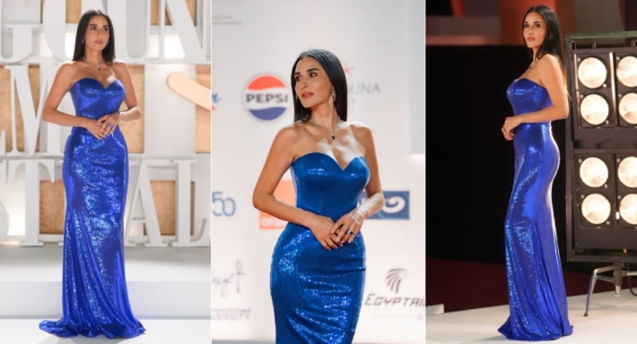 إطلالة فاطمة ناصر في مهرجان الجونة 2025