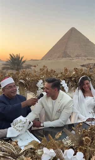 هايدي موسى تحتفل بعقد قرانها على الإعلامي محمد غانم هايدي موسى تحتفل بعقد قرانها على الإعلامي محمد غانم