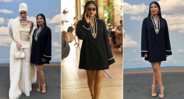 إطلالة منى زكي في لوس أنجلوس