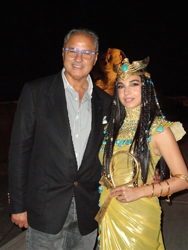  ملكة فرعونية ... تفاصيل إطلالة سلمى أبو ضيف في حفل افتتاح المتحف المصري الكبير