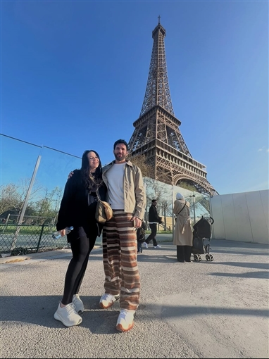 رسالة رومانسية من إيمي سمير غانم لحسن الرداد في عيد زواجهما: ربنا يطول في عمرك ويخليك لينا ... أنا من غيرك هكون في الكنافة