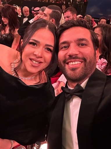 رسالة رومانسية من إيمي سمير غانم لحسن الرداد في عيد زواجهما: ربنا يطول في عمرك ويخليك لينا ... أنا من غيرك هكون في الكنافة