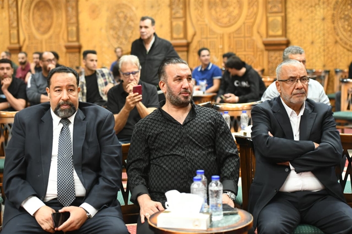 محمد هنيدي وبيومي فؤاد وأحمد السبكي أول حضور عزاء الراحل أحمد عبد الله