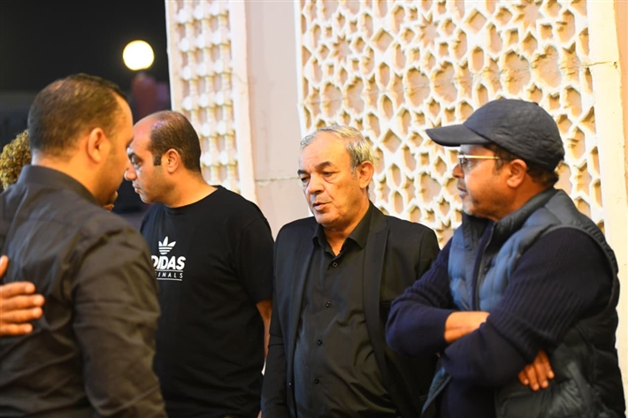 محمد هنيدي وبيومي فؤاد وأحمد السبكي أول حضور عزاء الراحل أحمد عبد الله