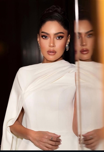 تفاصيل إطلالة ندى موسى في معرض أنا عربية ... تصميم أيمن لحموني وتنسيق إيهاب العادلي