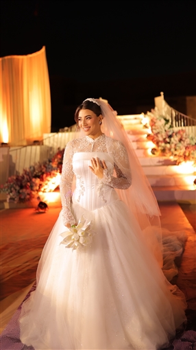 أحمد جمال ومي سليم ومينا عطا وأيمن الكاشف من بينهم النجوم في حفل زفاف هايدي موسى ومحمد غانم