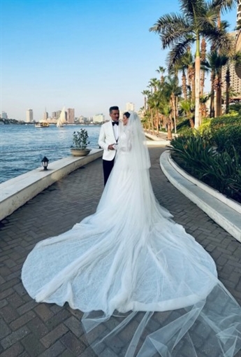 أحمد جمال ومي سليم ومينا عطا وأيمن الكاشف من بينهم النجوم في حفل زفاف هايدي موسى ومحمد غانم