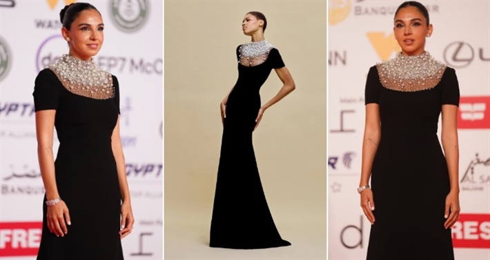 سلمى أبو ضيف وفستانها