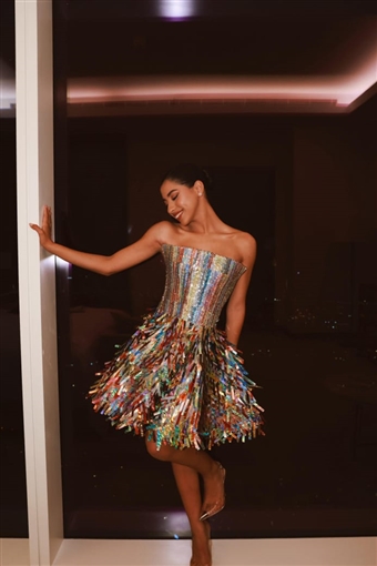 ليلى أحمد زاهر وأمينة خليل وجيسيكا حسام بين حضور عرض أزياء رامي قاضي