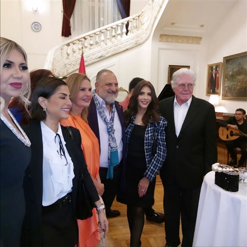 يسرا وحسين فهمي وخالد الصاوي من بينهم النجوم في حفل عشاء السفير التركي