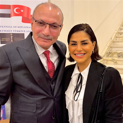 يسرا وحسين فهمي وخالد الصاوي من بينهم النجوم في حفل عشاء السفير التركي