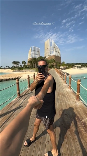 رومانسية هادي الباجوري وزوجته هايدي خالد في شهر العسل