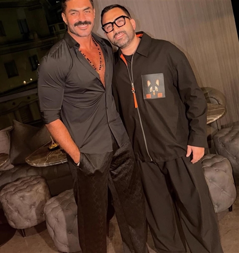 عمرو دياب وريهام حجاج وكريم فهمي في عيد ميلاد خالد سليم